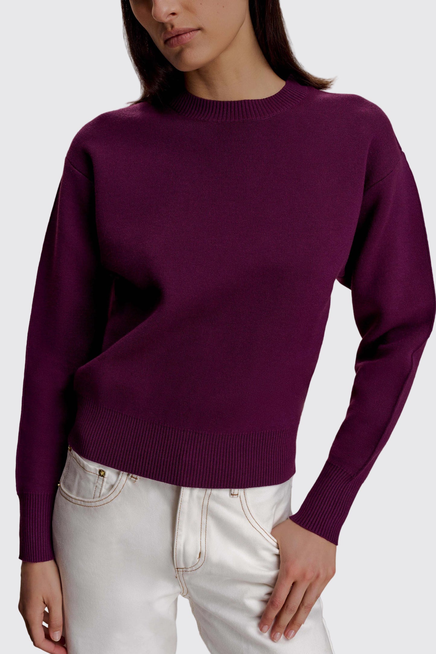 Plum Soft Knit