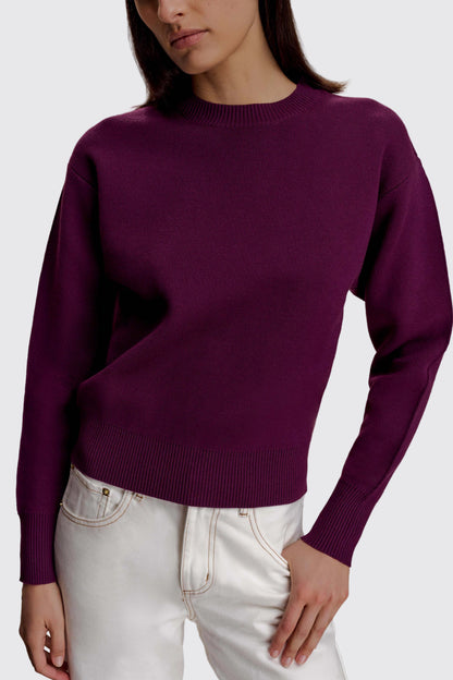 Plum Soft Knit