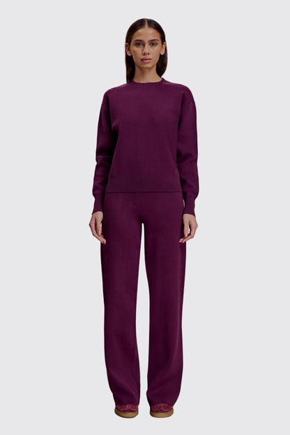 Plum Soft Knit