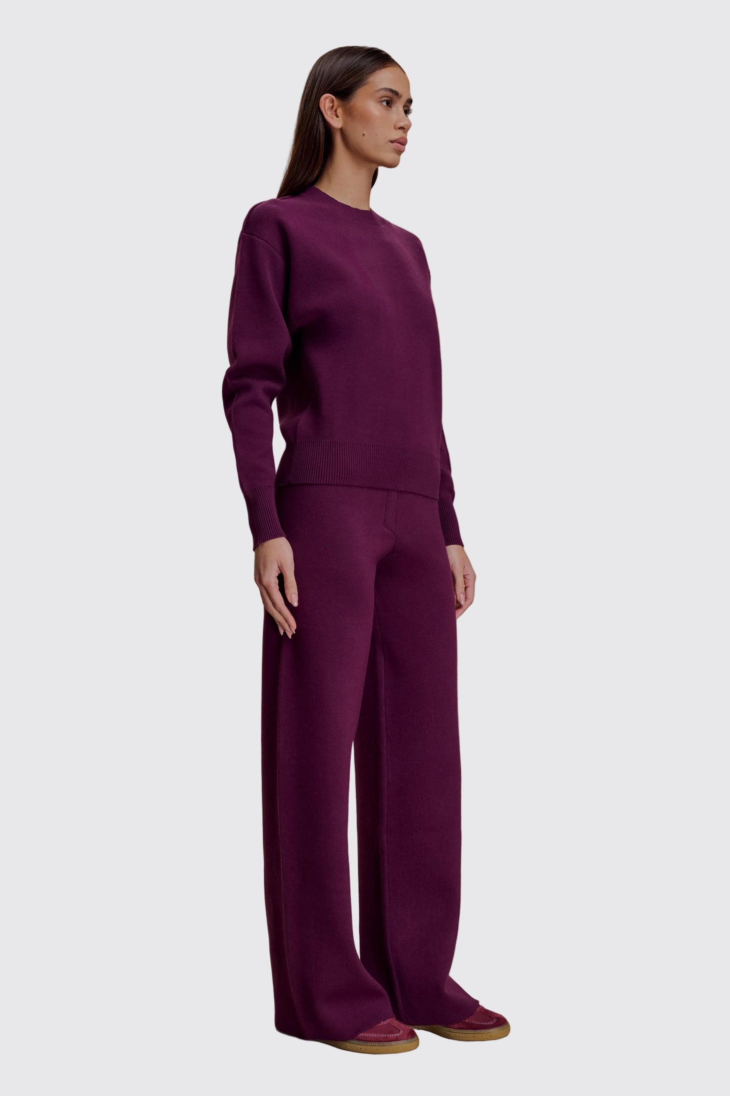 Plum Soft Knit