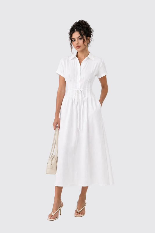 Vestido Lino Aura Midi