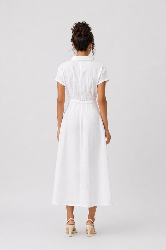 Vestido Lino Aura Midi