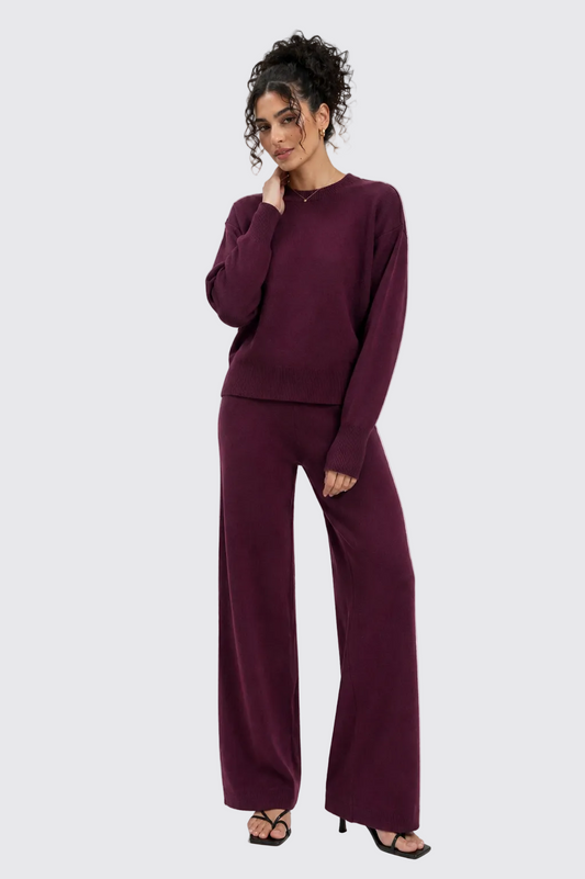 Plum Soft Knit