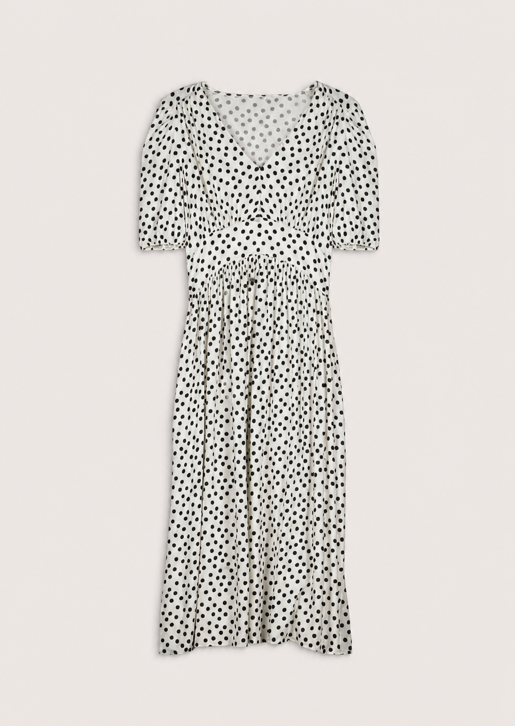 Vestido Midi Lina Lunares Elegance