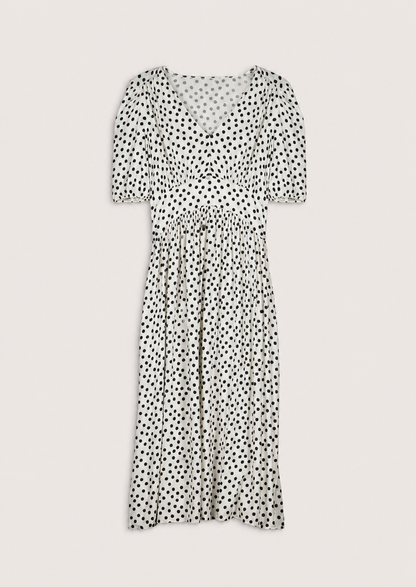 Vestido Midi Lina Lunares Elegance