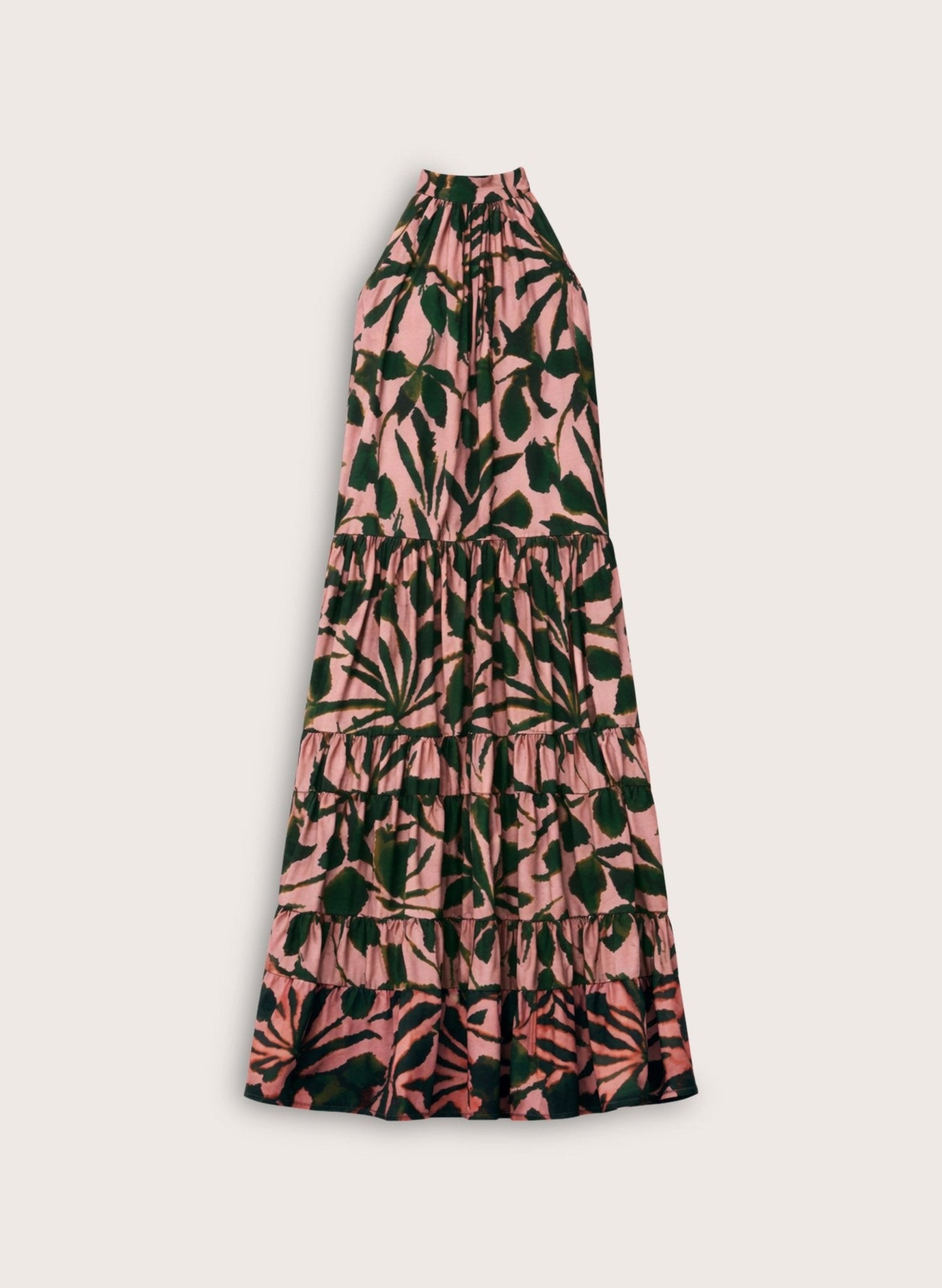 Vestido Maxi Palm Éclat Rosa