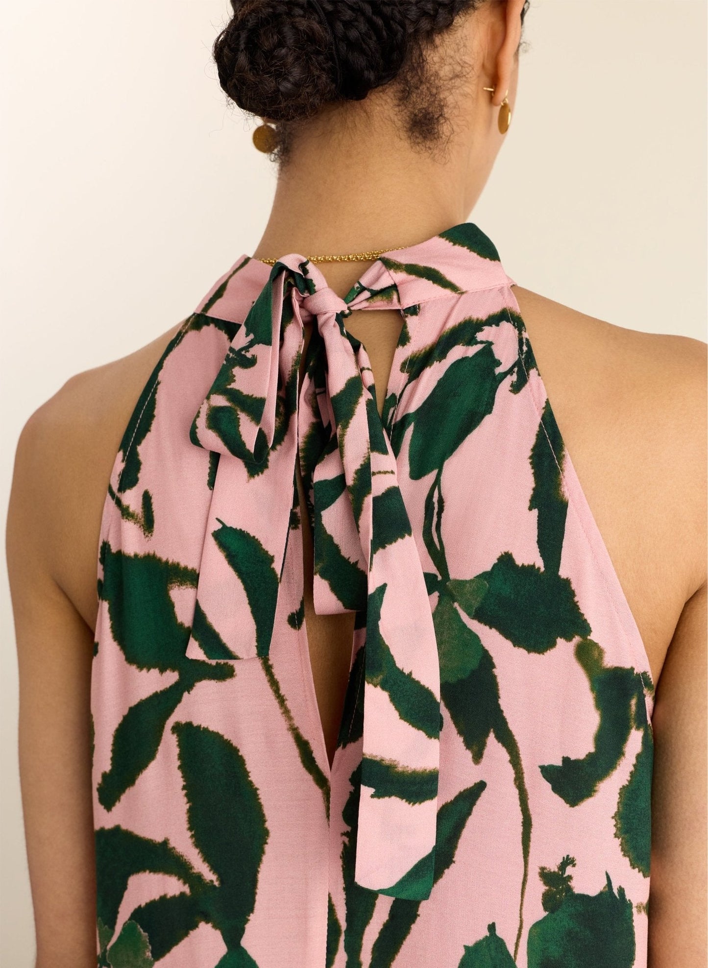 Vestido Maxi Palm Éclat Rosa